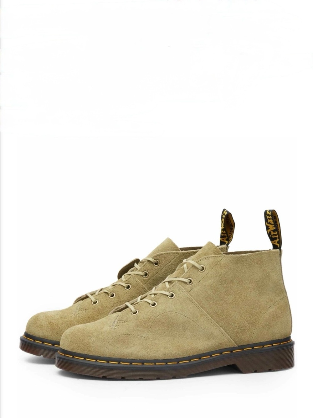 DR. MARTENS Church Monkey Boot Light Olive Suede